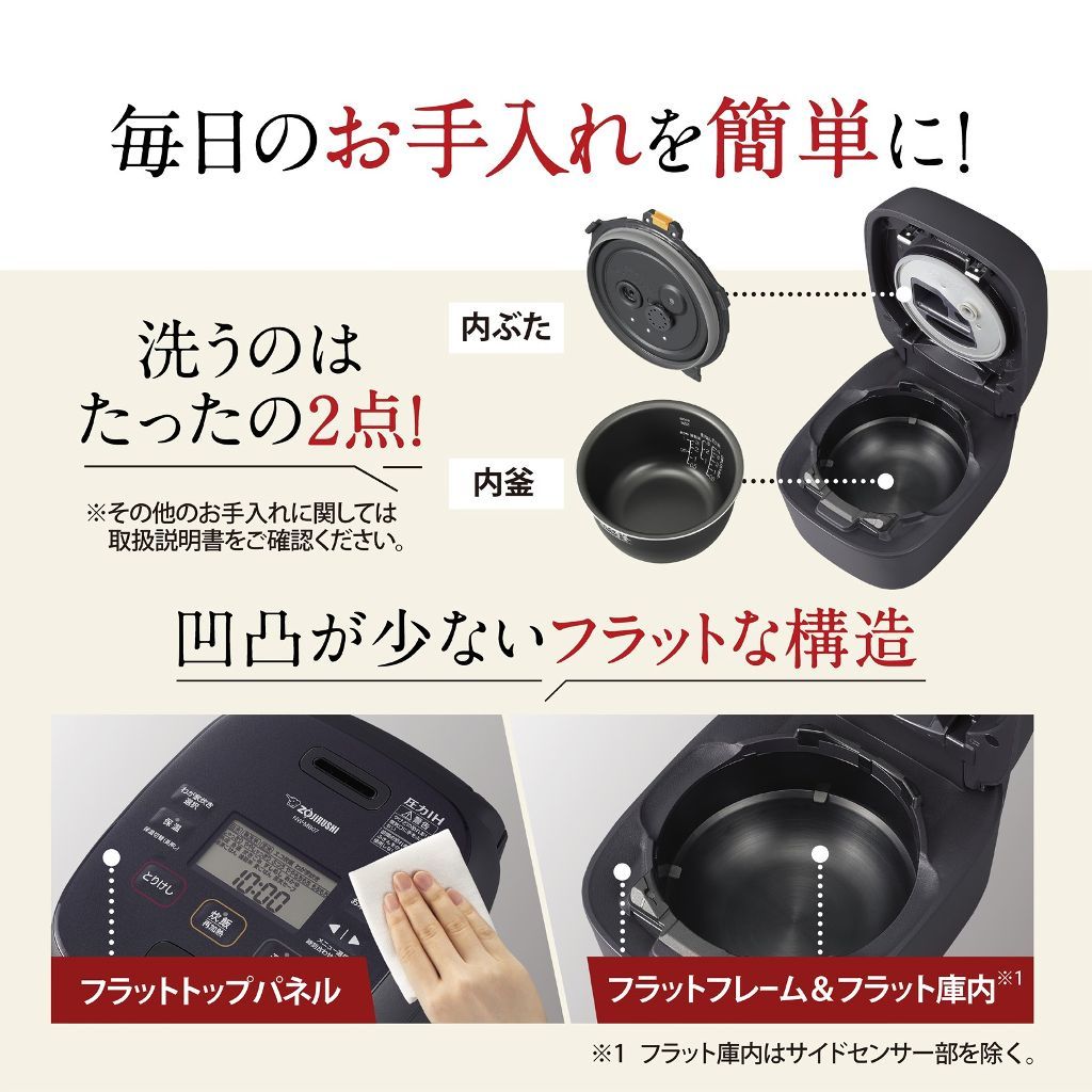 毎日のお手入れを簡単に