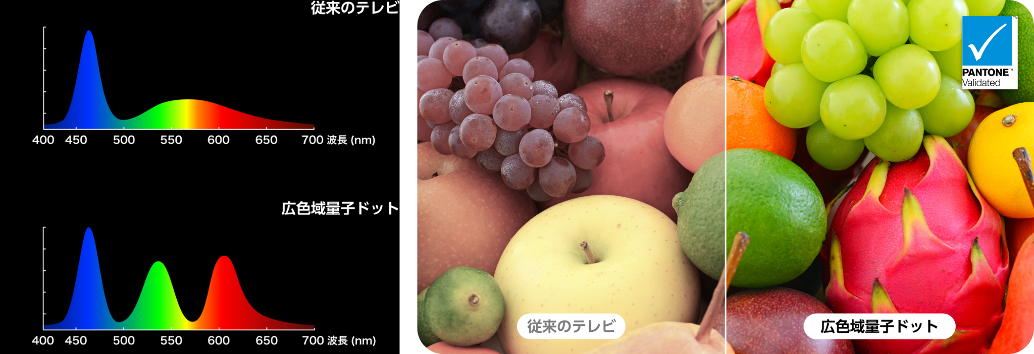 広色域量子ドット