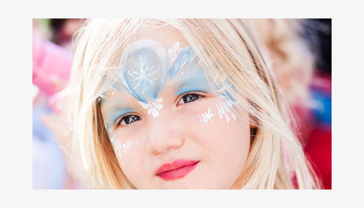 kids party entertainers yombu face painting elsa