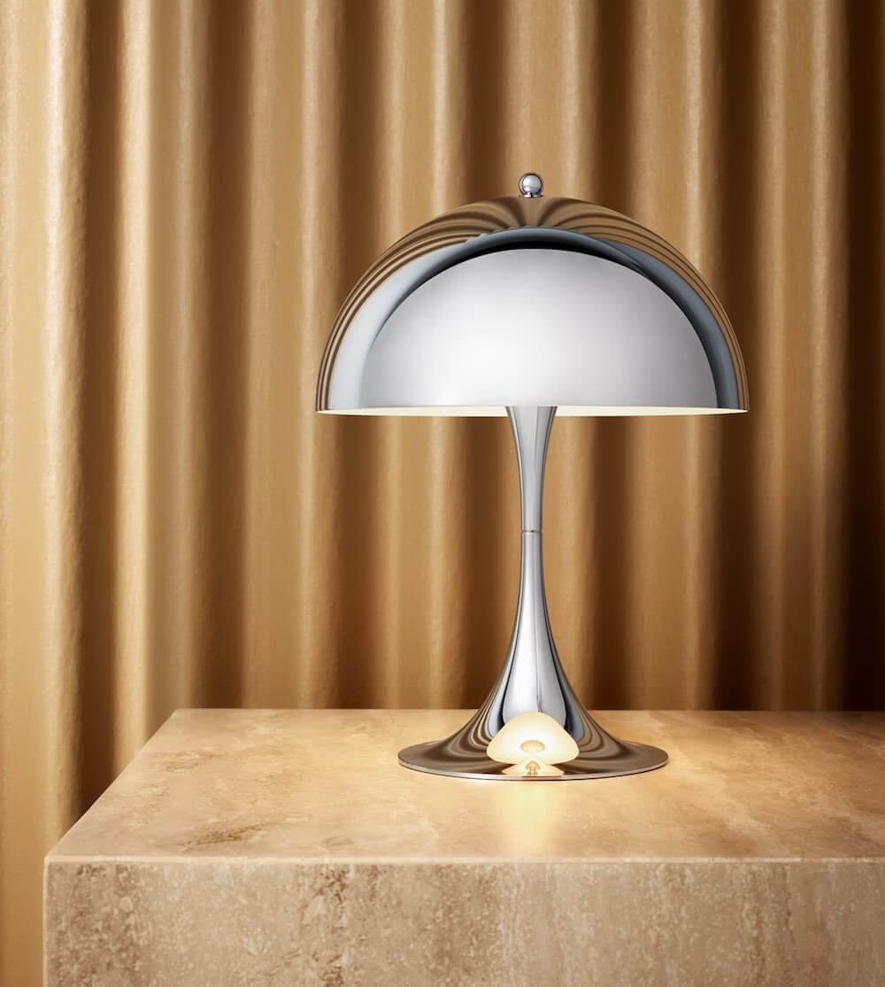 Louis Poulsen Panthella Mini table lamp in chrome