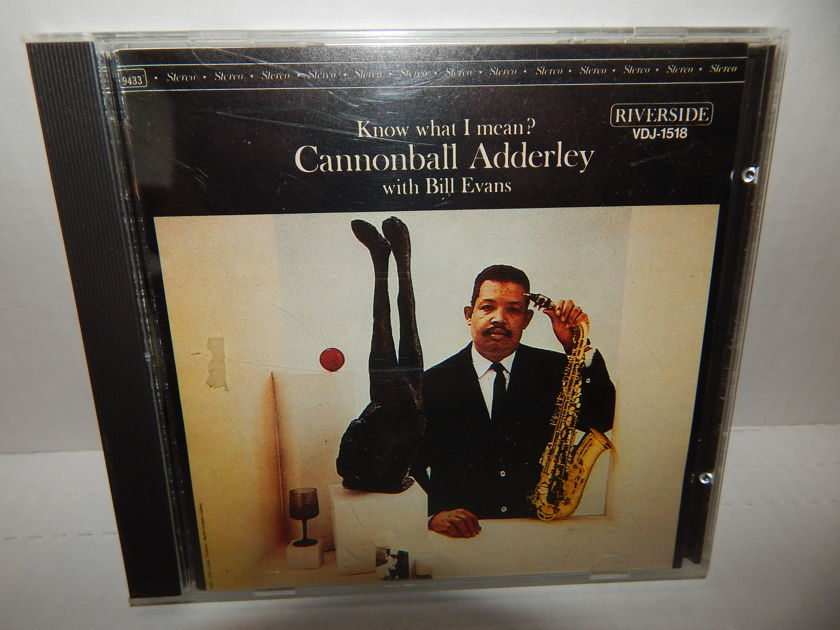 CANNOBALL ADDERLEY Bill Evans - Know What I Mean? Japan Import 1985 Riverside  VDJ-1518 1P CD NM