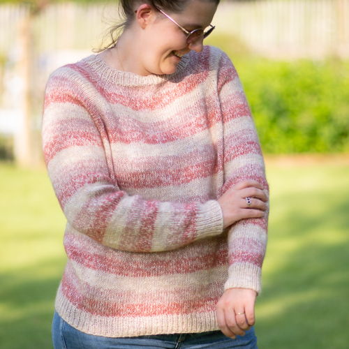 Adriana Raglan Sweater Knitting Pattern
