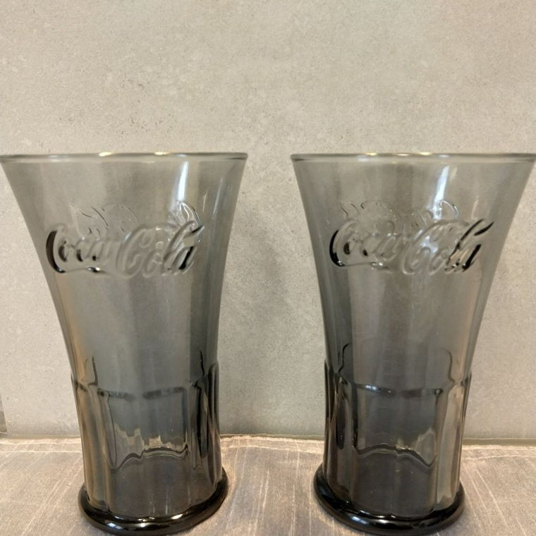 2007 McDonald's Coca Cola Glas Form 1904 2x Grau