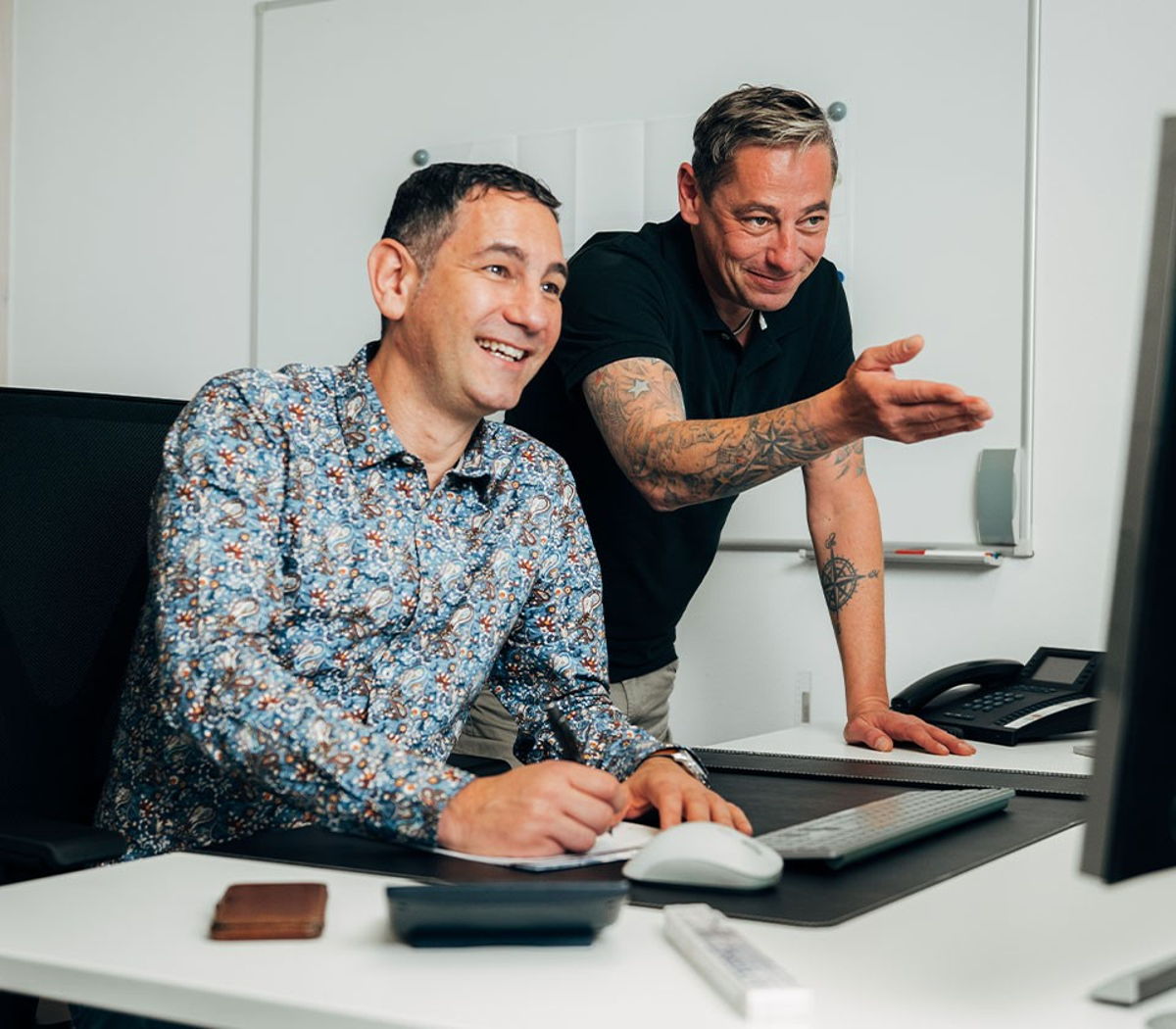 Die Chefs von Einsiedler Services bei der Arbeit