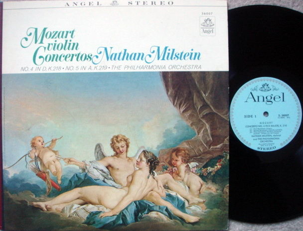 EMI Angel Blue / MILSTEIN, - Mozart Violin Concertos No...