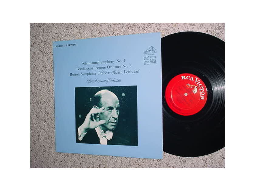 CLASSICAL RCA LSC-2701 LP Record - Dynagroove Schumann symphony no4 Beethoven Leonore overture no 3 LEINSDORF