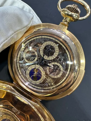 Audemars Piguet Skeleton Perpetual Calendar Pocket Watch