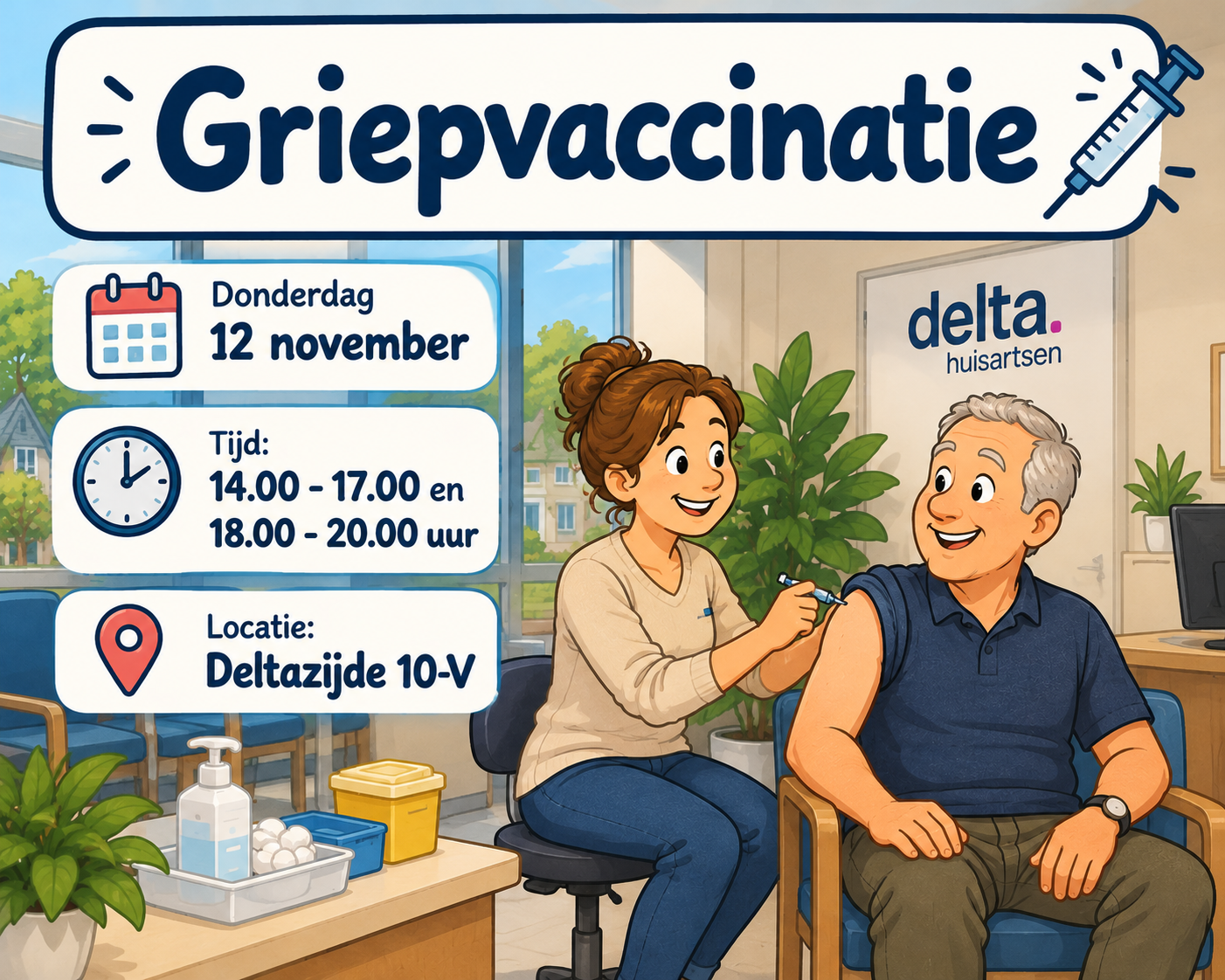 Griepvaccinatie Delta Huisartsen