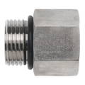 a close-up of a metal nut