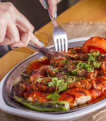 Enjoy a delicious Turkish dinner onboard