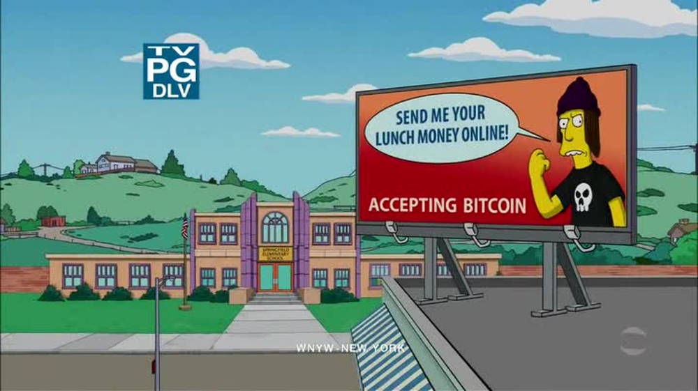 The Simpsons BTC reference