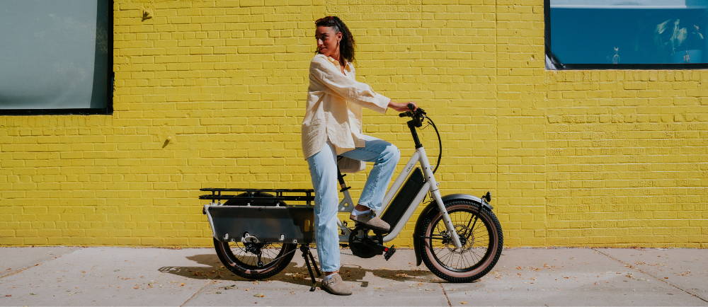Urban Arrow cargo electric bike motor close up