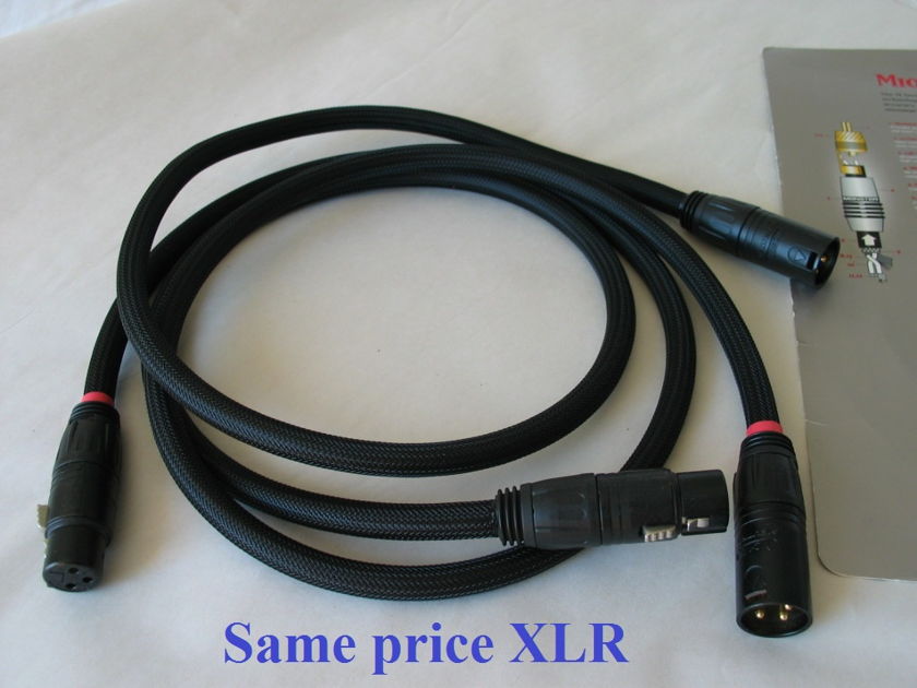 1m RCA or XLR monster cable M Series M1000i ultimate  interconnect cable ONE PAIR