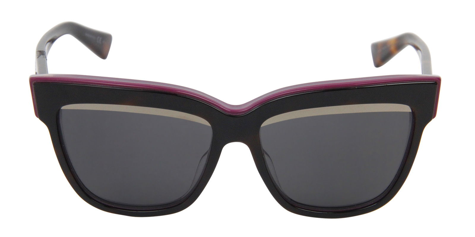 DIOR WOMEN'S GRAPHIX BLACK  GRAY LENS SUNGLASSES