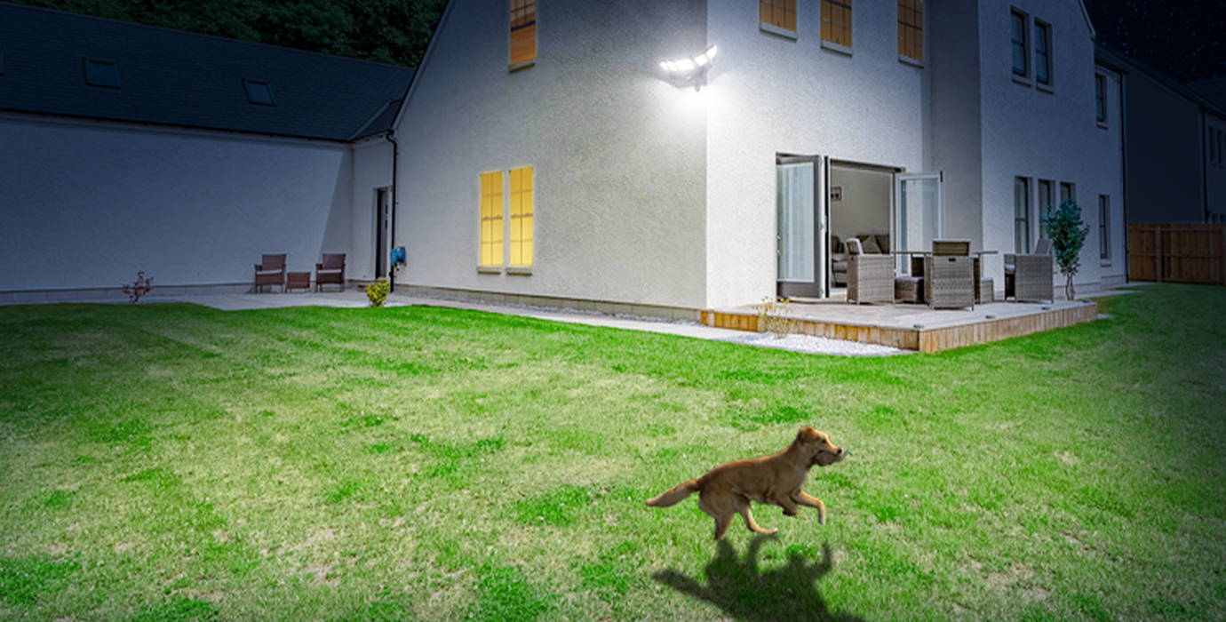 5 Heads Motion Sensor LED Lights Backyard