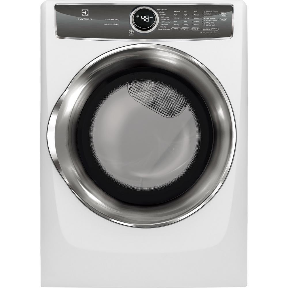 Maytag MHW5630H vs Electrolux EFME627UTT Electric Dryer Slant