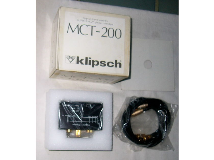 KLIPSCH MCT-200 STEP-UP Transformer-MINT WITH BOX-- RARE LEGENDARY COLLECTOR'S ITEM
