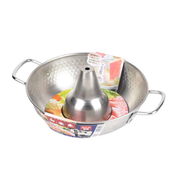 Stainless steel shabu-shabu pot 26 cm