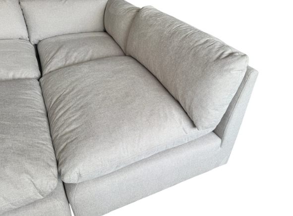 Fluffy Modular 4 Piece + Ottoman - Image 3