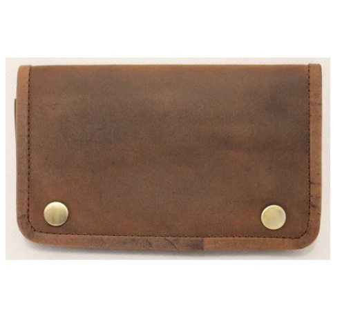 Full Grain Cow Hide Hunter Vintage Leather Tobacco Pouch. Style: 12033 Hide & Chic