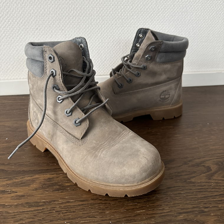 Grey Timberland boots