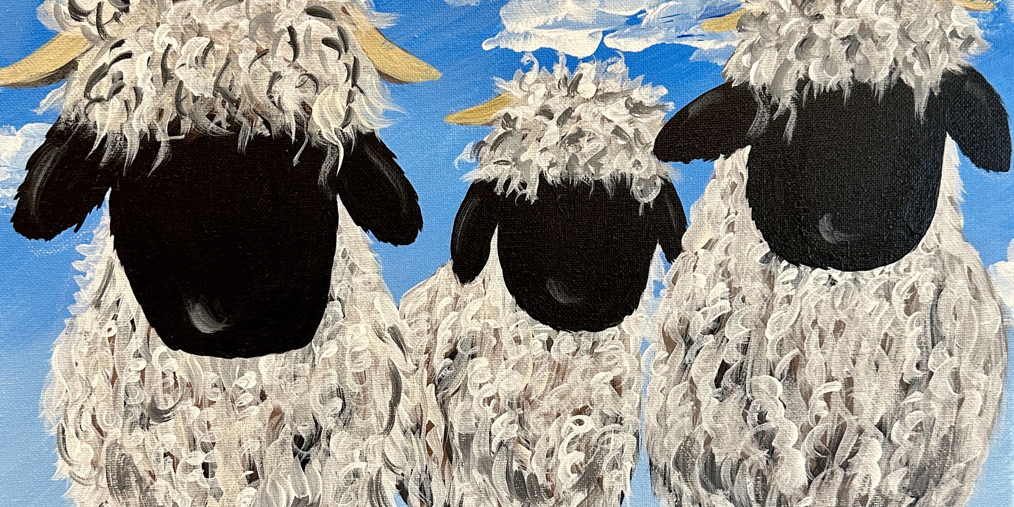 Paint & Sip @ Estuary Beans & Barley: Black Nose Sheep ($37pp) promotional image