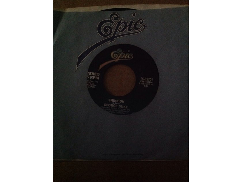George Duke - Shine On/Positive Energy Epic Records 45 Single Vinyl NM