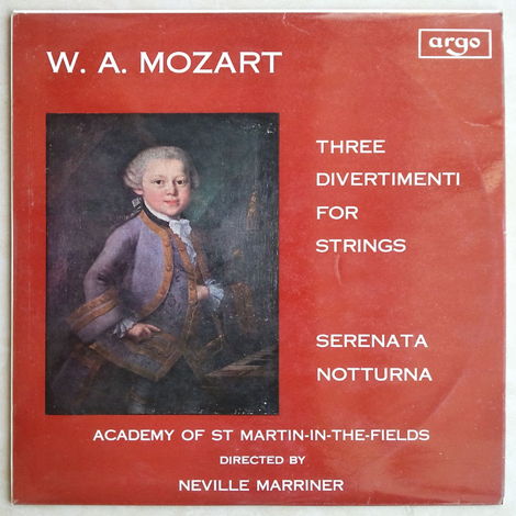 Argo Decca/Marriner/Mozart - 3 Divertimenti for Strings...