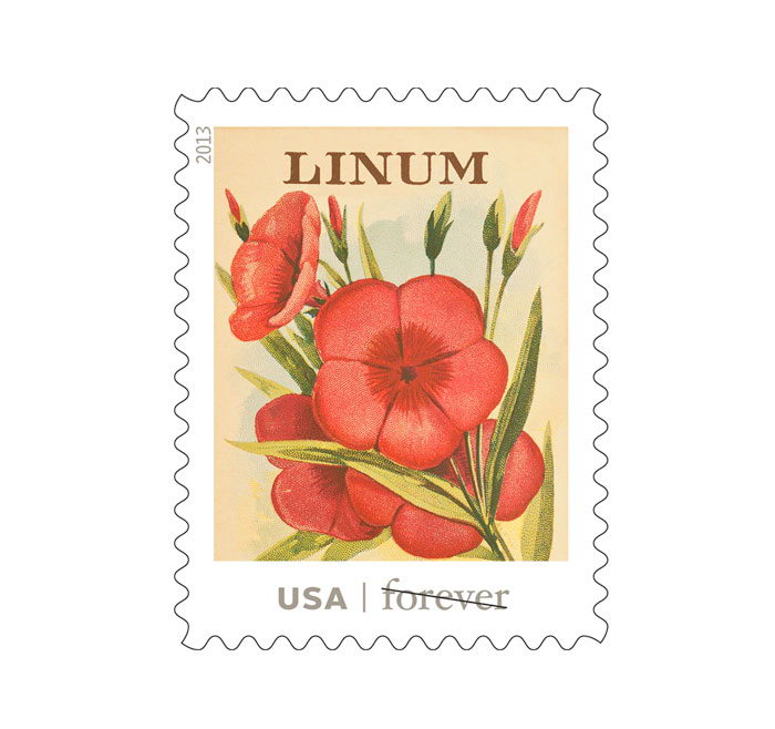 US # 4763b VINTAGE SEED PACKETS (2013) - 20 Forever Stamps Booklet