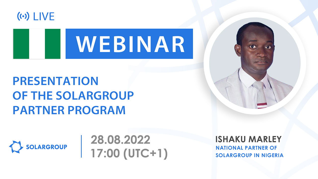 Nigeria. Presentation of the SOLARGROUP partner program