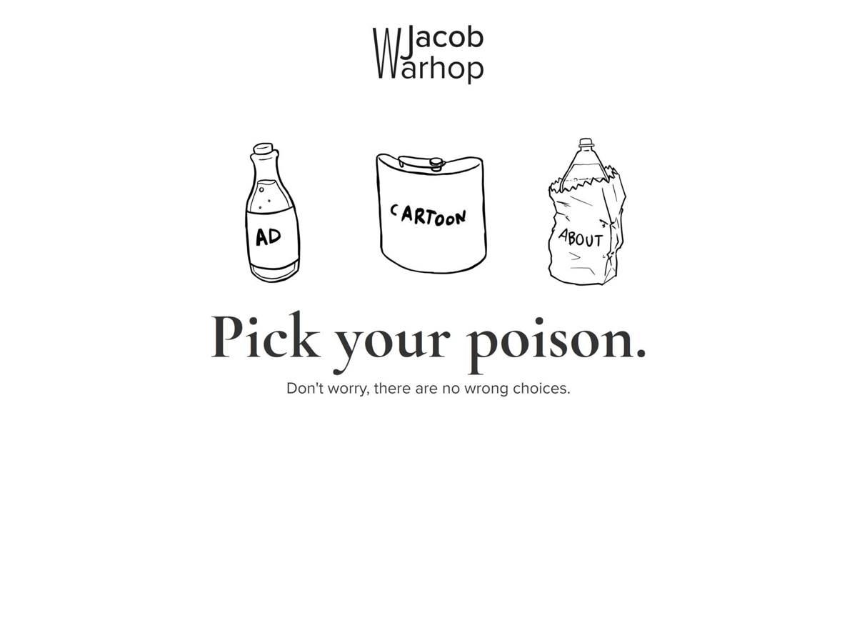 Screenshot of Jacob Warhop, from the service websites collection.