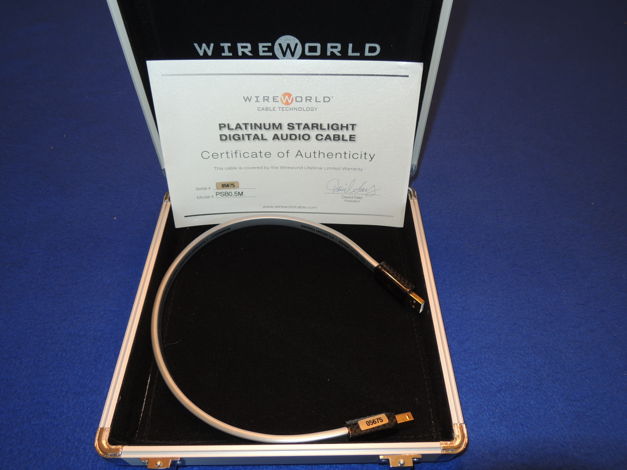 Wireworld Starlight Platinum 6 .5 meter long