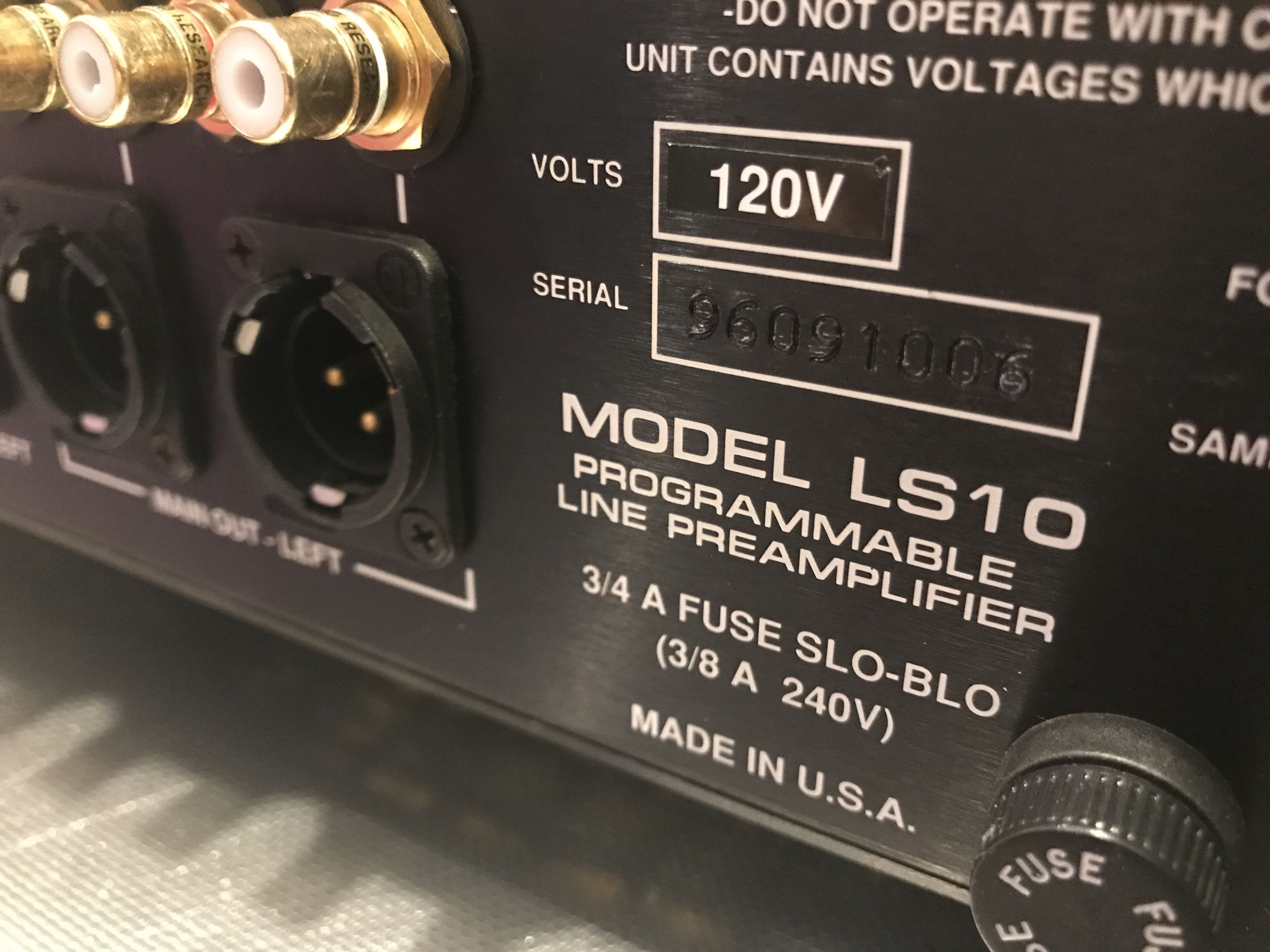 Audio Research LS-10 Programmable Line Stage 11