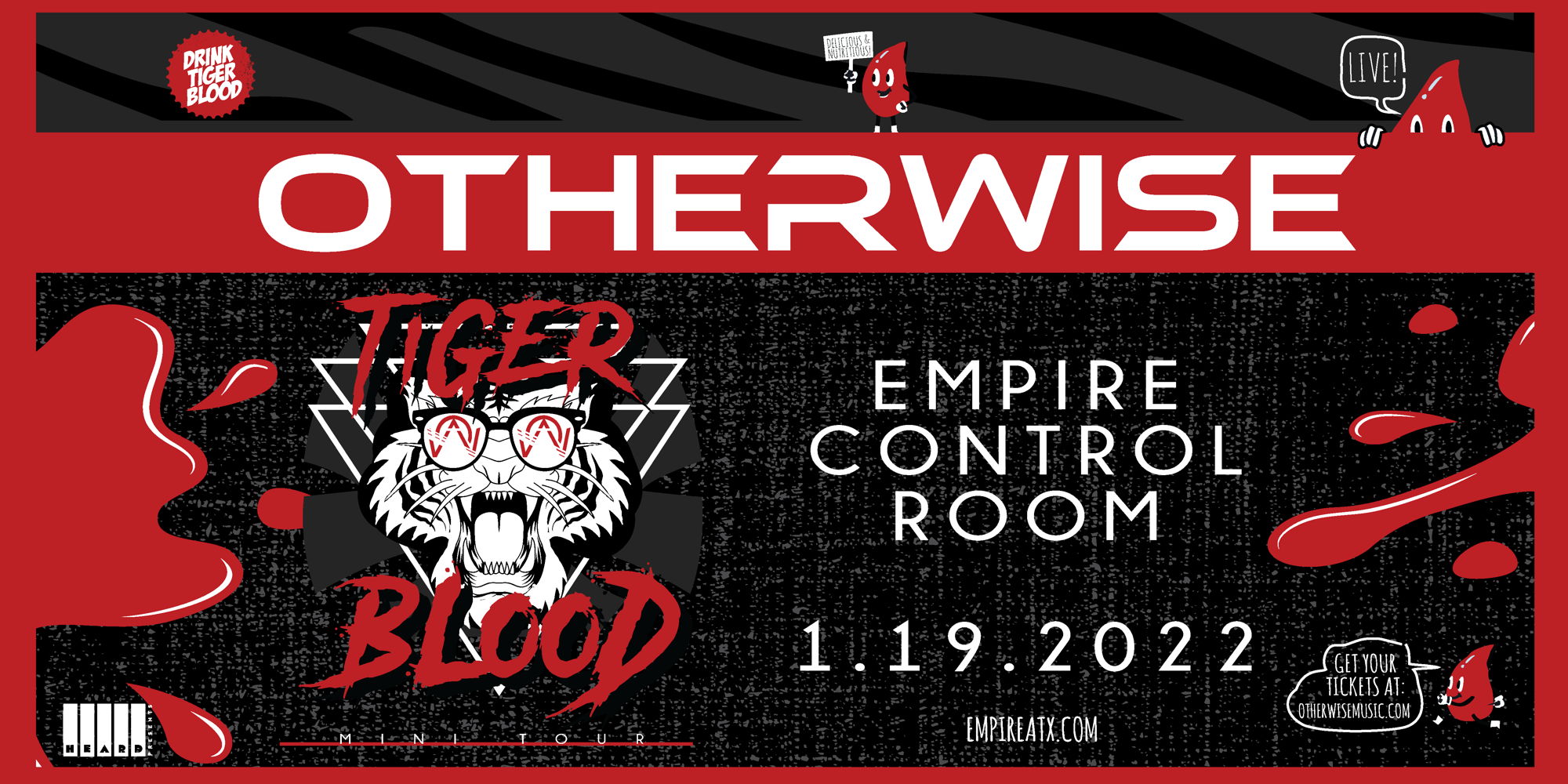 Otherwise - Tiger Blood Mini Tour at Empire Control Room - 1/19 promotional image