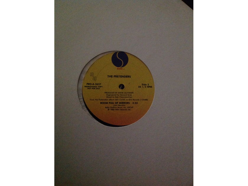 The Pretenders - Room Full Of Mirrors 12 Inch Promo Single Sire Records Jimi Hendrix Vinyl NM