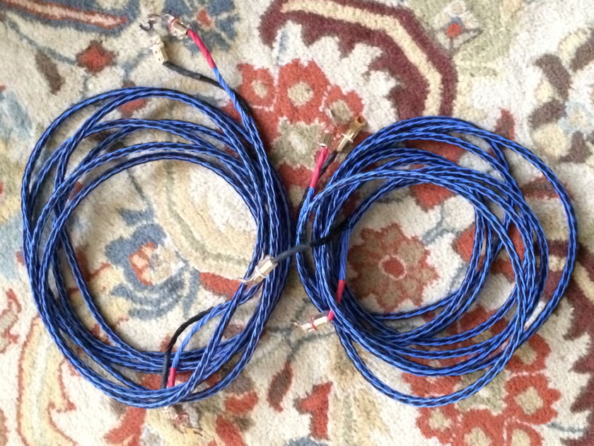 Kimber Kable 8TC 18ft Speaker Cable Pair WBT 0660cu Spades Blue/Black