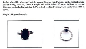 Natural Ruby & Diamond Ring (4.85ct)