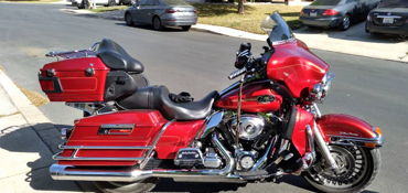 2013 HARLEY-DAVIDSON ULTRA LIMITED motorcycle for rent near San Antonio, TX