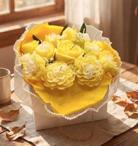 Summer Melon Spritzer Candle/Melt Handbag Flower Bouquet