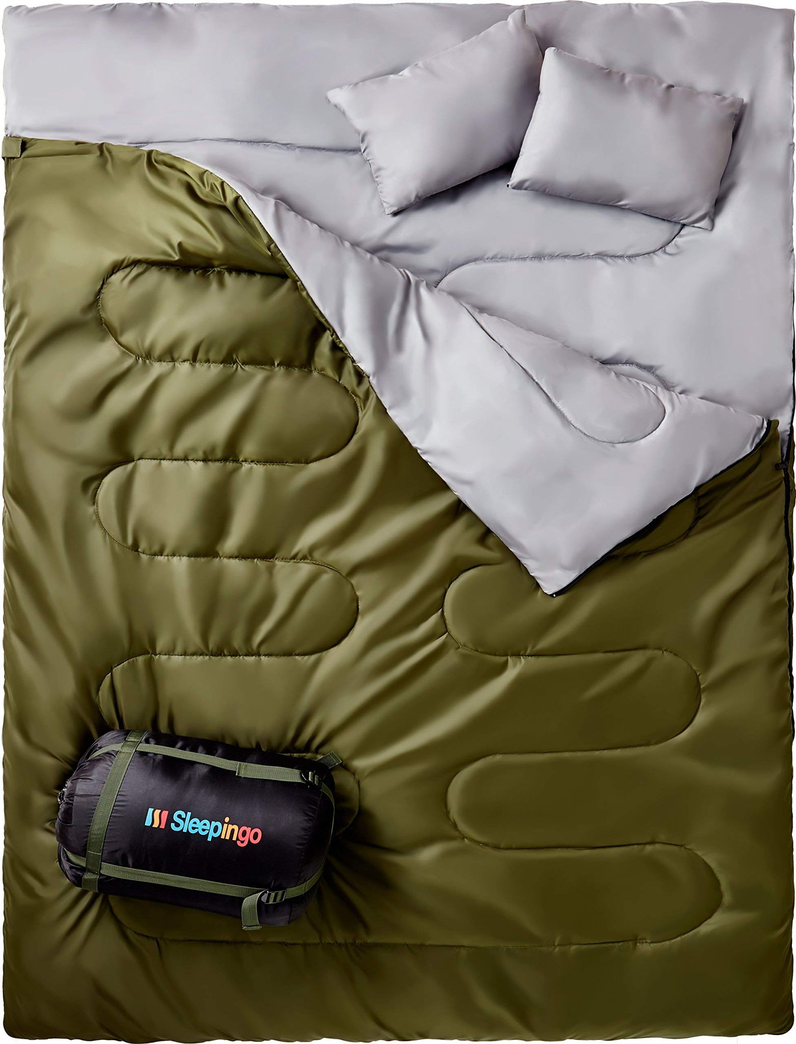 Coleman Sunridge Sleeping Bag vs Sleepingo Double Sleeping Bag Slant