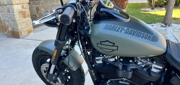2021 HARLEY-DAVIDSON FXFBS FAT BOB 114 ABS motorcycle for rent near Austin, TX