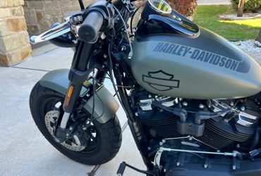 2021 HARLEY-DAVIDSON FXFBS FAT BOB 114 ABS motorcycle for rent near Austin, TX