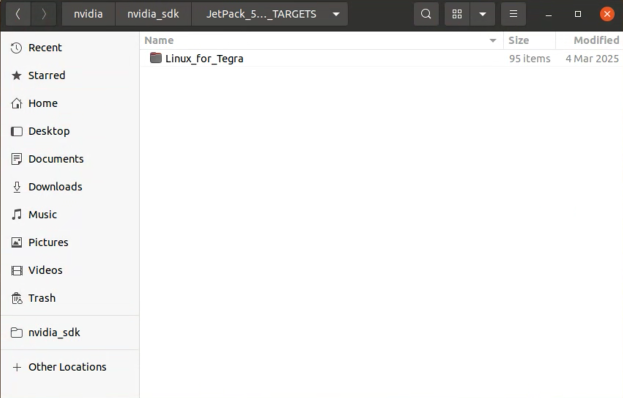 Target HW image folder
