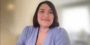Woman in zoom meeting