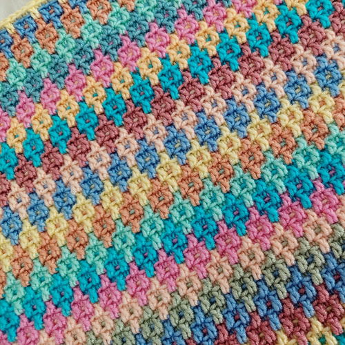 50 SHADES OF RAINBOW. Overlay mosaic crochet blanket pattern
