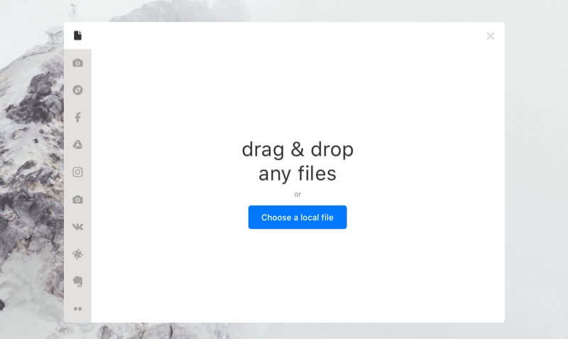 Drag and drop file uploads Drag and drop file uploads
