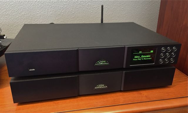 The Naim ND5 XS (shown on top of optional power supply)