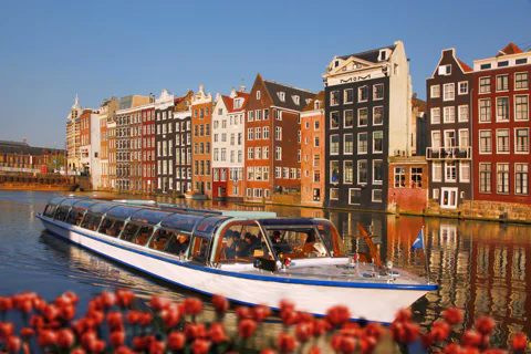 Amsterdam Layover: Walking Tour & Canal Cruise + Airport Transfer