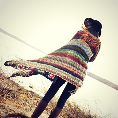 Wayfarer Ruana – Fibra de Moral