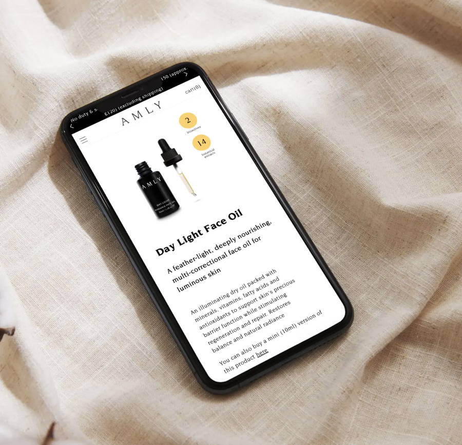 AMLY homepage featuring bestseller products